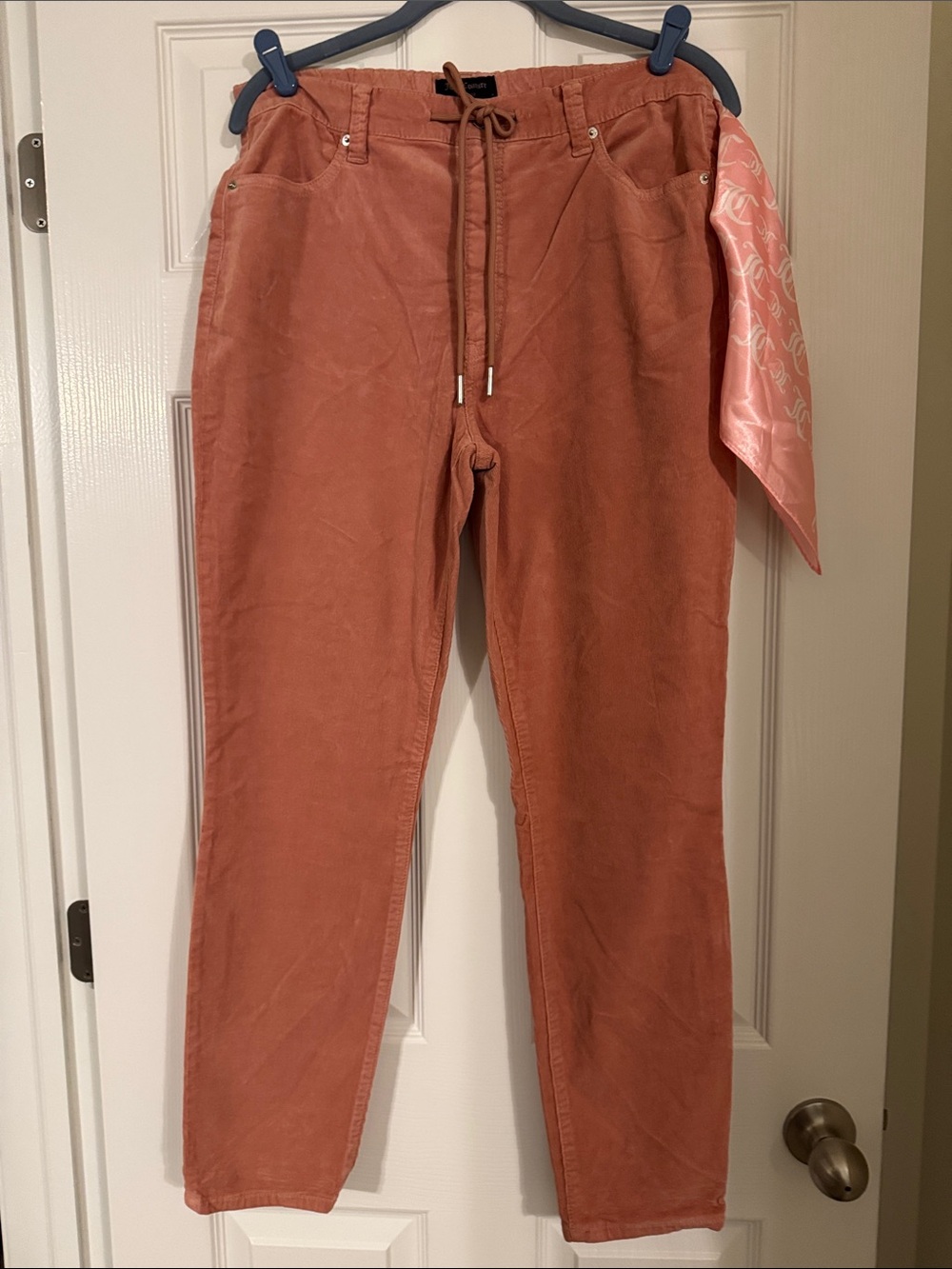 Juicy Couture Rust Corduroy Straight Leg Jeans